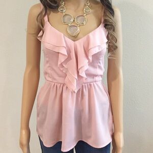 Love Culture Pink Ruffle Top